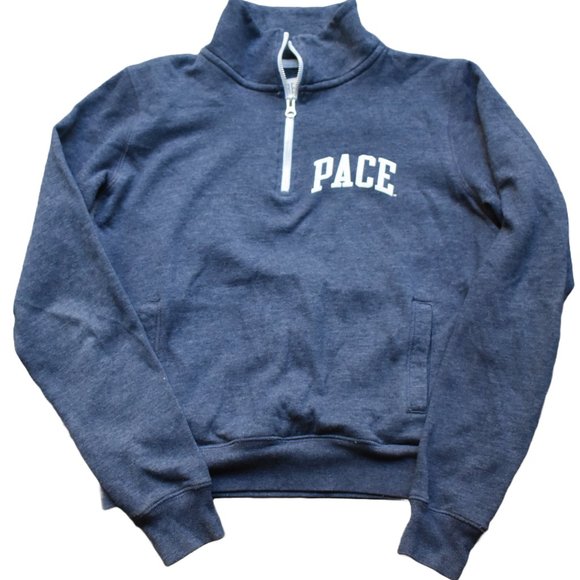 Redshirt Tops - Pace University Redshirt 1/4 Zipper Sweatshirt, Small